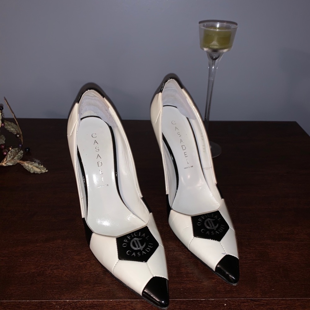 ONE DAY SALE $50 Casadei Black and White Women's Shoes